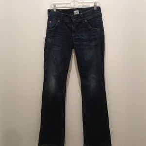 wide leg hudson jeans. petite signature bootcut